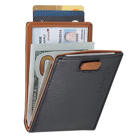 Slim Wallet for Men with Money Clip and Credit Card Holder, 